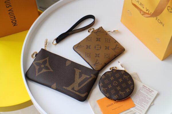 Louis Vuitton Three-Piece Monogram Canvas Handbag - Image 5