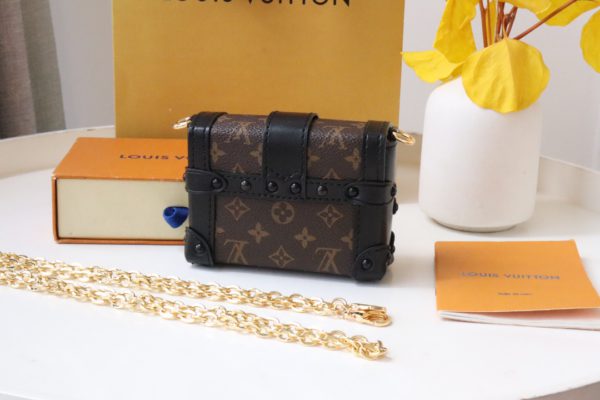 Louis Vuitton Trunk Chain Bag - Black - Image 5