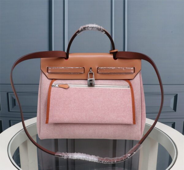 Hermes Brown Red Horse Inside Cloth Bag - Brown - Image 3