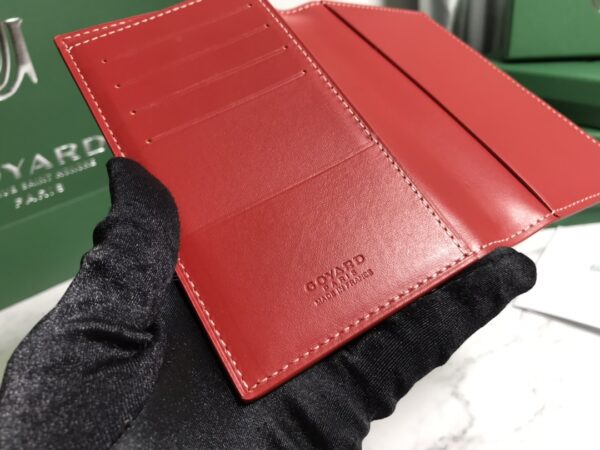 Goyard Passport Holder Wallet - Red - Image 3