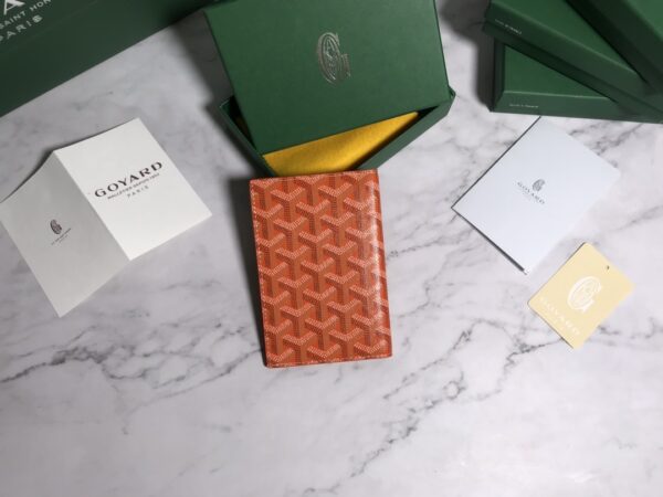 Goyard Passport Holder Wallet - Orange - Image 5