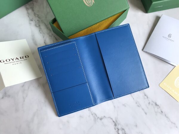 Goyard Passport Holder Wallet - Electric Blue - Image 4