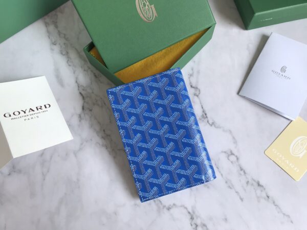 Goyard Passport Holder Wallet - Electric Blue - Image 5