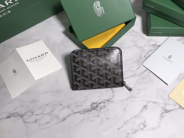 Goyard Short Zipper Clip Wallet - Black - Image 5