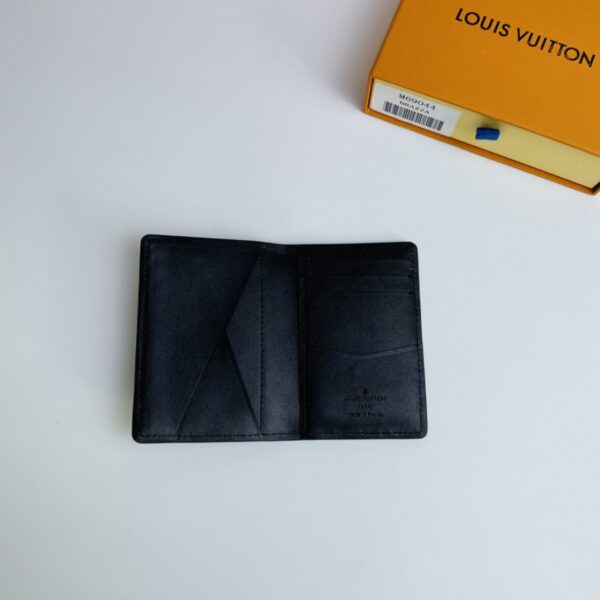 Louis Vuitton Taurillon Leather Small Pocket Wallet - Black - Image 2