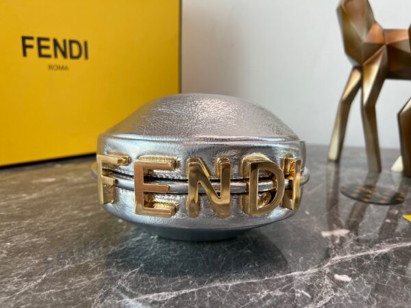 Fendi Praphy Underarm Mini Bag - Silver - Image 2