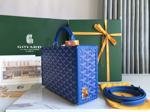 Goyard Grand Hôtel Suitcase Handbag - Electric Blue - Image 5