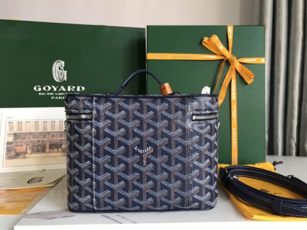 Goyard Muse Cosmetic Bag - Dark Blue - Image 3