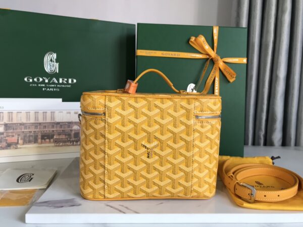 Goyard Muse Cosmetic Bag - Mustard - Image 4