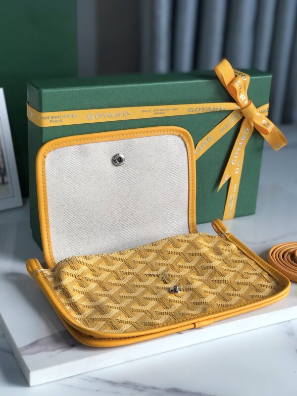 Goyard Plumet Three-Layer Bag - Mustard - Image 4