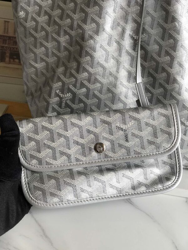 Goyard Saint Louis PM Limited Space Handbag - Silver - Image 3