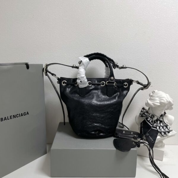 Balenciaga Le Cagole Large Bucket Bag - Black - Image 5