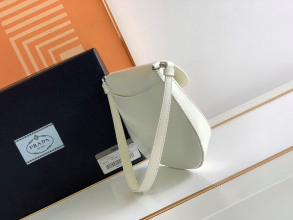 Prada Small Armpit Bag - Flip White - Image 4