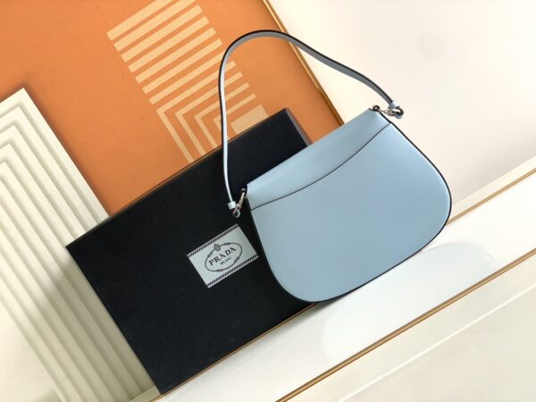 Prada Small Armpit Bag - Flip Interstellar Blue - Image 4