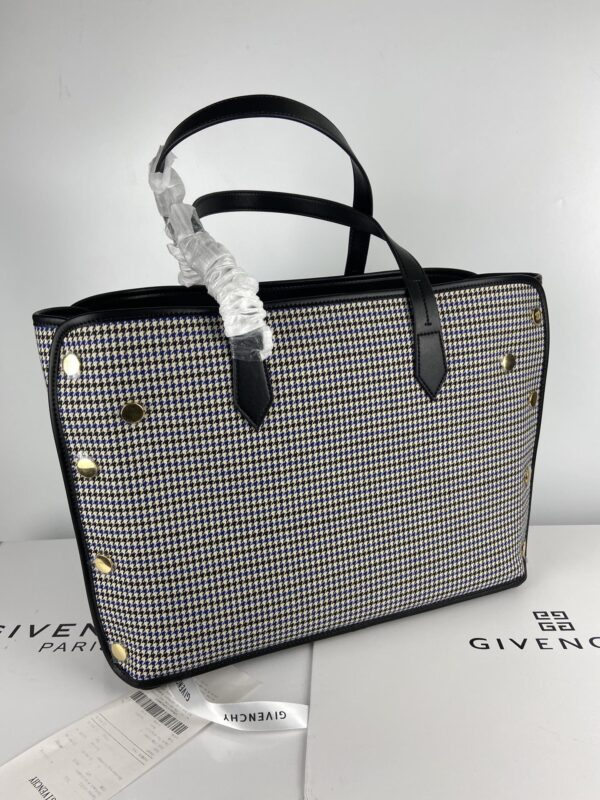 Givenchy G Family Bond Houndstooth Tote Bag - Black - Image 5